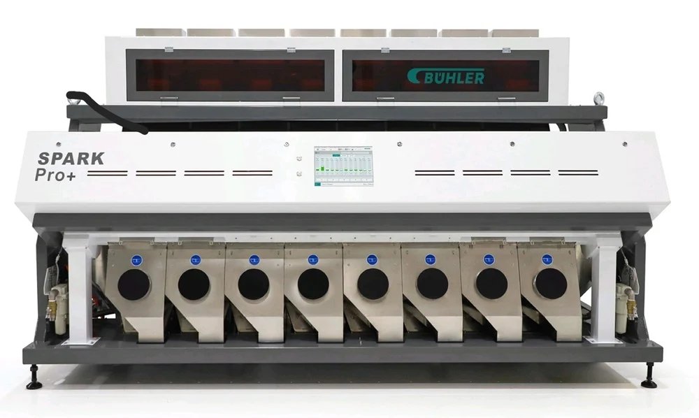 Bühler SPARK Pro+ colour sorter – front view
